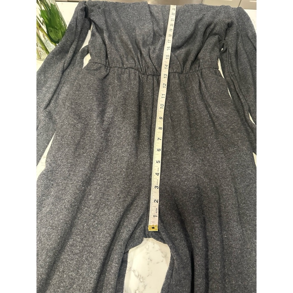 BNWT Mango Long Sleeve V-neck Wide Leg Jumpsuit - Size Medium - Picture 15 of 17